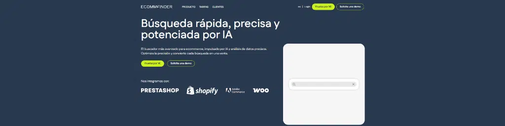 buscador ecommfinder prestashop